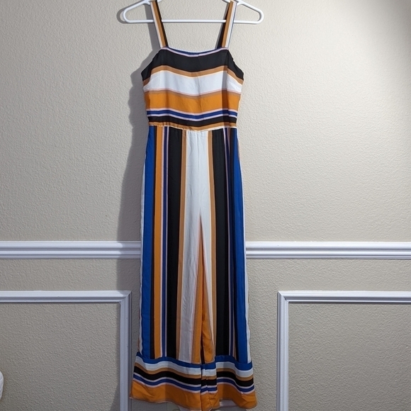 Multicolor Striped Lightweight Comfy Romper by Japna - Picture 7 of 7